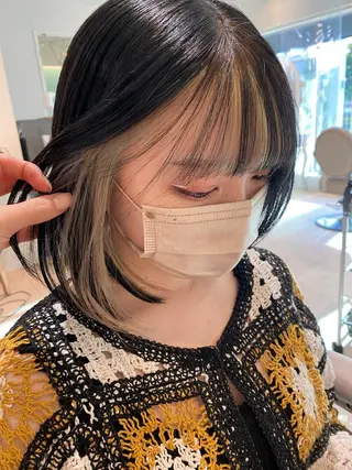 ショート カラー ヘアアレンジ レイヤーカット 韓国風/yukinoのヘアスタイル