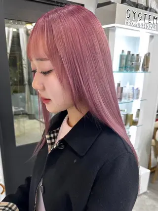 ロング カラー riah .のヘアスタイル