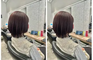 ミディアム カラー 🍓艶髪/艶カラー ハイトーン/しんたにのヘアスタイル