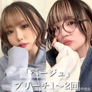 ショート カラー 韓国ヘア/艶カラー /田中悠佑のヘアスタイル