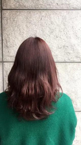 セミロング カラー sato manamiのヘアスタイル