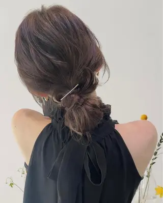 ロング ヘアアレンジ silo所属・silo MOKA 顔周りカット🦦のヘアスタイル