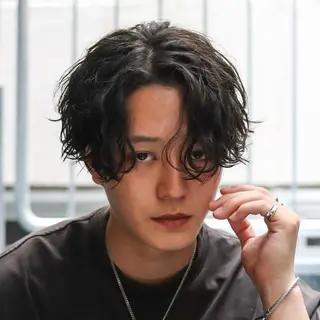 ミディアム カラー パーマ メンズ メンズ特化 😎キョウヘイ😎のヘアスタイル