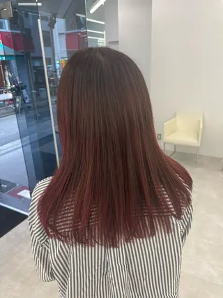 セミロング カラー ヘアアレンジ 【Sweep】おじま のぞみのヘアスタイル