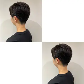 メンズ 青沼夏未/オリーブ/ 寒色カラーのヘアスタイル