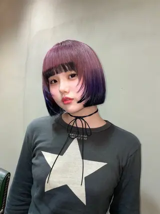 ショート ハイトーン/デザイン honokaのヘアスタイル