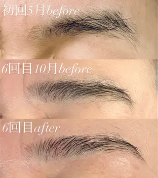 メンズ アイブロウ メンズガーデン yuriのネイルデザイン