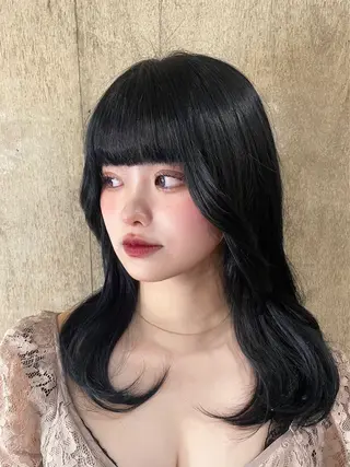 セミロング カラー Agu hair dio 熊本上通所属・西田 美桜のヘアスタイル