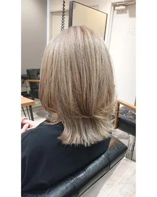 ミディアム カラー ACROあべの店所属・艶カラー/インナー /グラデ/大西小百合のヘアスタイル