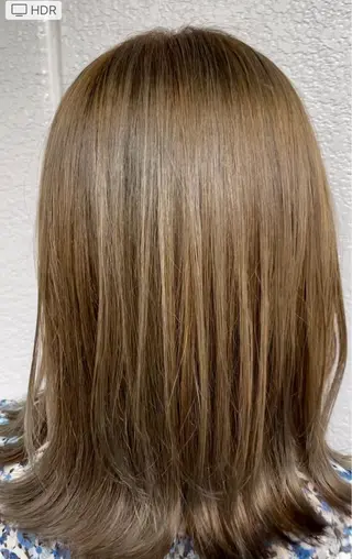 ミディアム カラー SALOWIN梅田　　サロウィン所属・縮毛•酸性矯正特化/ 美髪•髪質改善/KJのヘアスタイル