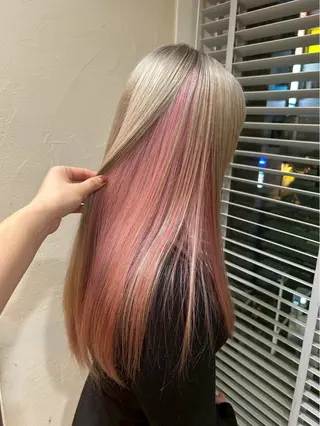 カラー 飯田 朱理のヘアスタイル