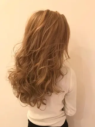ロング カラー シールエクステ⭐️ オオミタクヤのヘアスタイル