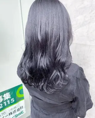 セミロング カラー JIL BLAN 京都所属・RU RIのヘアスタイル