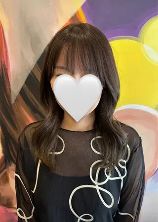 ミディアム カラー ヘアアレンジ 韓国風/レイヤー 🌷AYANA🌷のヘアスタイル