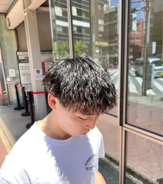 パーマ メンズ メンズ特化/勝田駅/ 佐和駅/鈴木輝瑠/のヘアスタイル