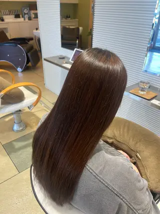 ロング パーマ ベージュカラー⌇ くびれヘア.𐙚心音のヘアスタイル