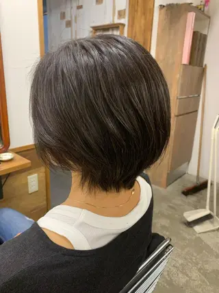 ショート Ririkoボブ 透明感カラー🤍のヘアスタイル