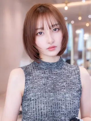 ショート 🫧柔らかパーマ/ 艶髪カラーあいり🤍のヘアスタイル