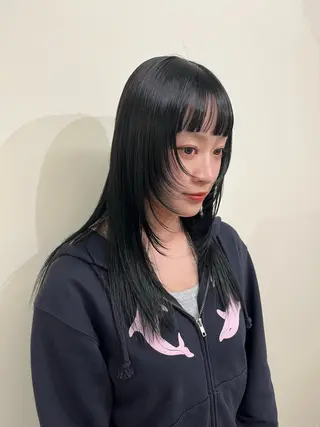 セミロング mao /HUI金山のヘアスタイル