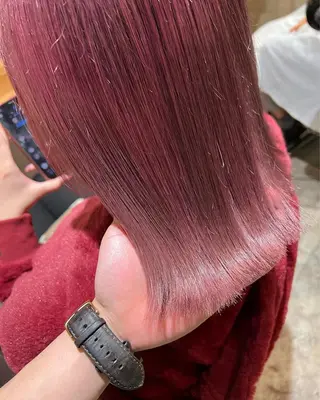 ミディアム カラー レイヤー×髪質改善 マネージャー安藤光司のヘアスタイル