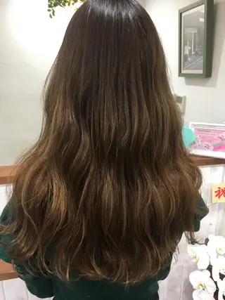 カラー ブリーチ毛縮毛矯正 👑山口のヘアスタイル