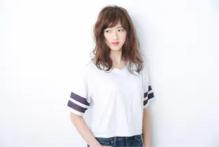 セミロング カラー パーマ ✨U-topia渡邉 大樹【公認資格有】✨のヘアスタイル