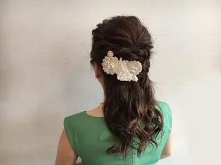 ロング カラー パーマ ヘアアレンジ Freez狭間 裕美のヘアスタイル