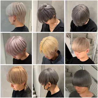 ショート カラー メンズ 落ちる黒 森崎雄斗のヘアスタイル