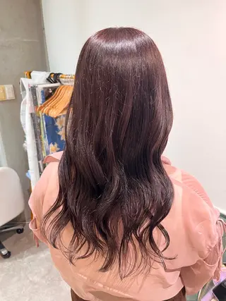 セミロング カラー オタク美容師🛍/ 酸性ストレート/艶髪のヘアスタイル