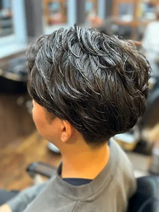 ショート パーマ メンズ KEEN  creative hair所属・💈理容師 齊藤💈のヘアスタイル