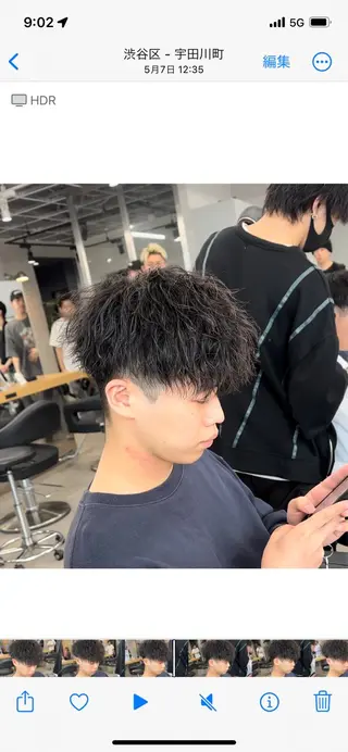 パーマ メンズ まゆ毛・まゆ毛の専門店   aitas 津田沼店所属・ayu ♥のマツエク・マツパデザイン