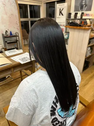 ロング カラー 荻野 翔太朗のヘアスタイル