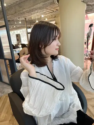 ミディアム 鎌倉 彩のヘアスタイル