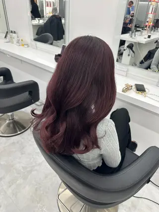 ロング カラー パーマ ヘアアレンジ メンズ キッズ ♥️韓国ヘア レイヤー♥️ゆりのヘアスタイル