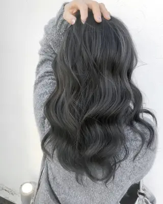 セミロング カラー パーマ ヘアアレンジ 【ツヤ髪美容師】 ツダケイスケのヘアスタイル