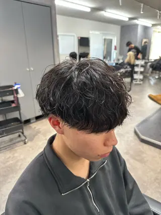 メンズ りあん/ 立川/パーマのヘアスタイル