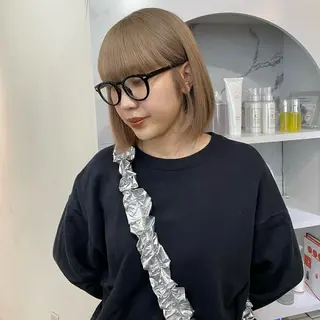 ショート カラー カットモデル୨୧大阪 梅田タカシマリナ♡のヘアスタイル