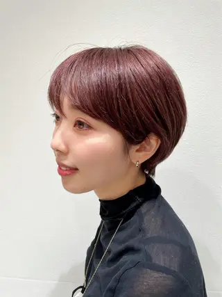 ショート カラー neaf【六本木】所属・愛され/ミディアム 六本木/佐藤ゆり🎀のヘアスタイル