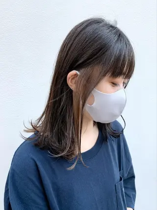 セミロング カラー ヘアアレンジ 〽️magico/ ウルフDaiki〽️のヘアスタイル