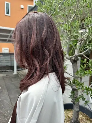ロング カラー 笹川 桃歌のヘアスタイル