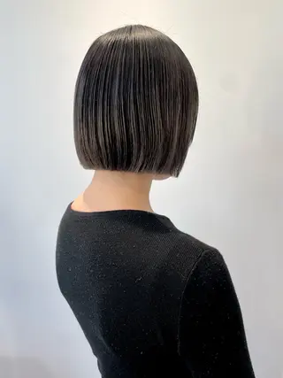 ショート SAUT銀座所属・石川玲菜/ 髪質改善ボブ/メンズのヘアスタイル