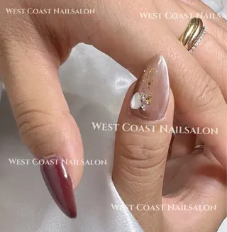 ネイル リボン、ガーリー パーツ放題専門店のネイルデザイン