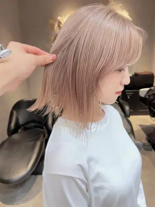 ミディアム Aster れおんのヘアスタイル