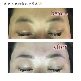 ショート ミディアム セミロング ロング カラー パーマ ヘアアレンジ ネイル マツエク・マツパ 眉毛サロン DUAL 恵比寿の眉毛・アイブロウイメージ