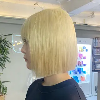 ショート カラー 🌼金髪ボブ/ハイト ーン特化 もえぴ🌼のヘアスタイル