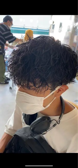 ショート パーマ メンズ 似合わせメンズ特化 渡辺尚暉のヘアスタイル