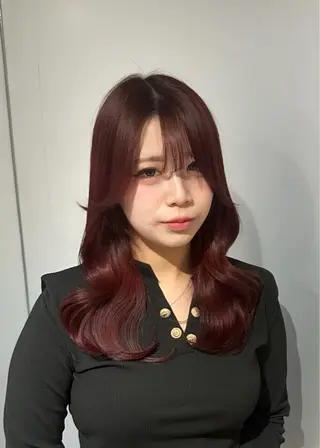 セミロング 髪質改善/エクステ/ レイヤーカットゆうまのヘアスタイル