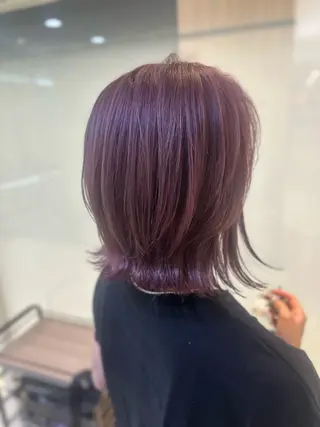 ショート カラー 艶質改善/縮毛矯正 ササキナツミのヘアスタイル