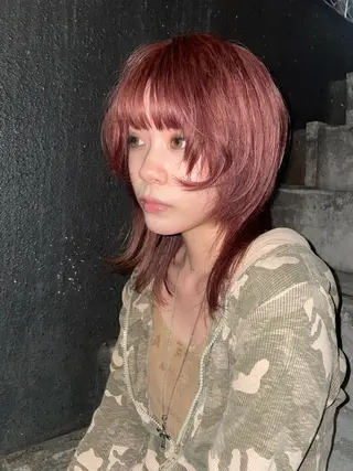 セミロング カラー メンズカット/ スパイキーショートのヘアスタイル