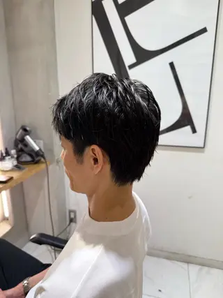 ショート メンズ 艶カラー/縮毛矯正 🫧terukaのヘアスタイル